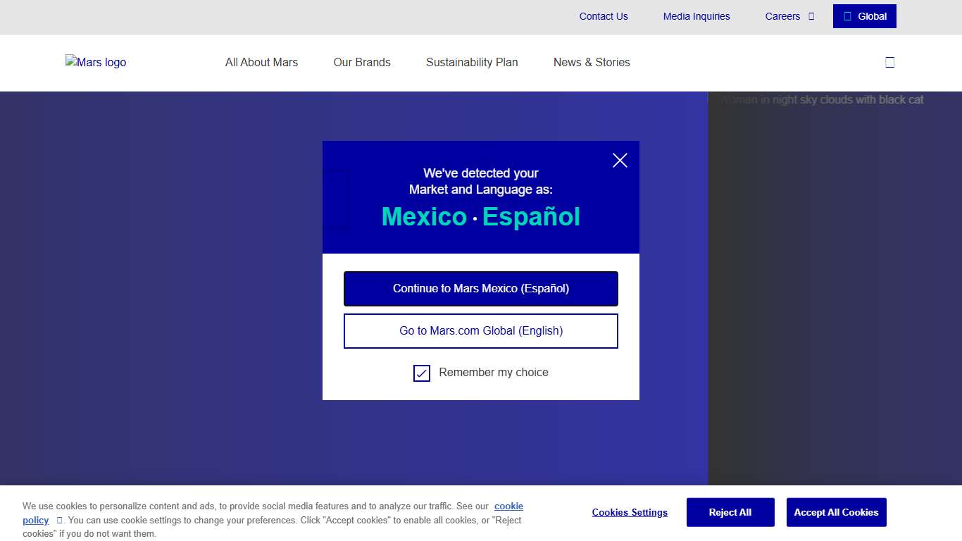 Global Petcare, Food & Nutrition, and Snacking Brands Mars, Incorporated